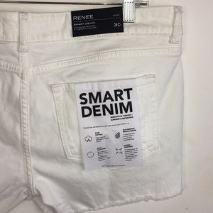 DL1961 Shorts - DL1961 White Denim Cutoff Shorts Raw Hem DL1961 Shorts - DL1961 White Denim Cutoff Shorts Raw Hem
